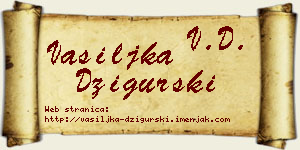 Vasiljka Džigurski vizit kartica